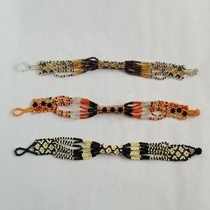 Set of 3 beaded bracelets